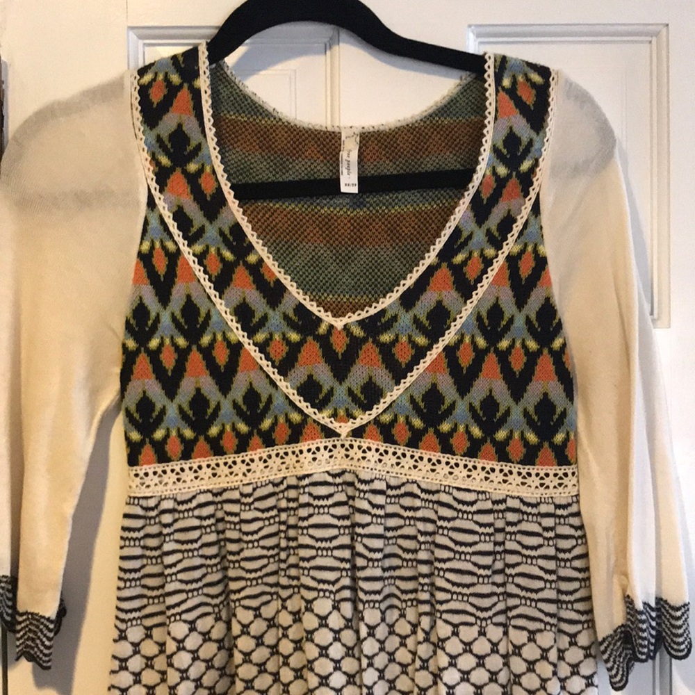 Free people..fun bohemian style mini dress